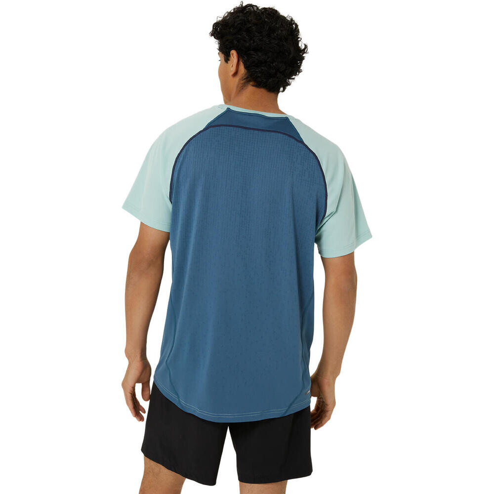 Actibreeze Panel Knit Short Sleeve Top - Hombre Light Celadon