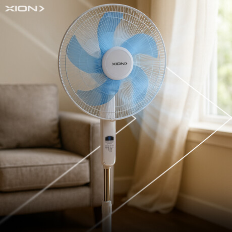 ventilador de pie slim con control COLOR UNICO