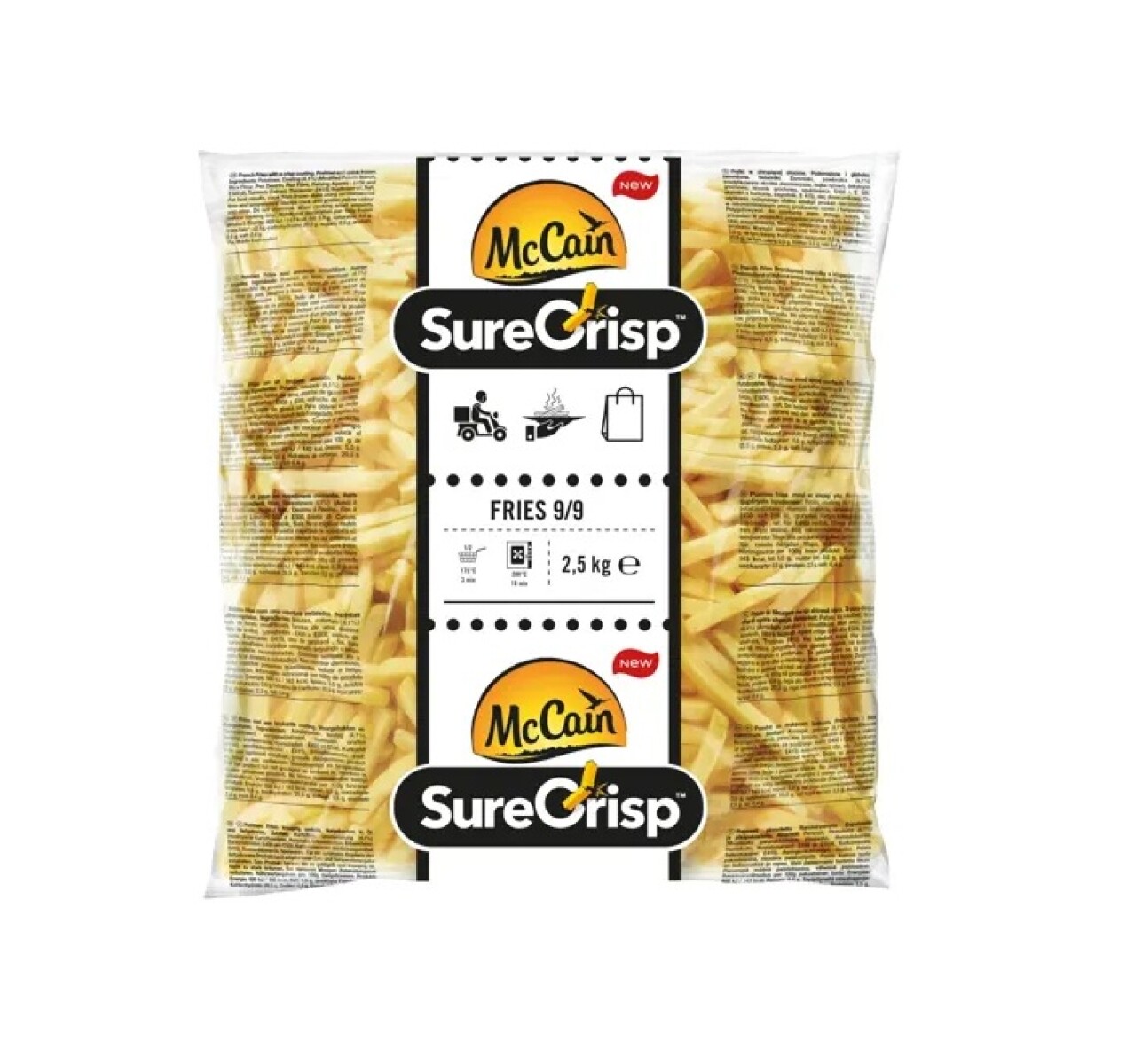 SURECRISP MCCAIN 9x9 2,5KG EXTRA CRISPY CROCANTE 