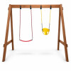 Hamaca infantil doble de madera Hamaca infantil doble de madera