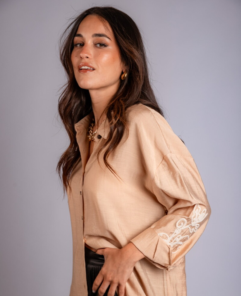 Camisa Mikonos (PRE VENTA) beige