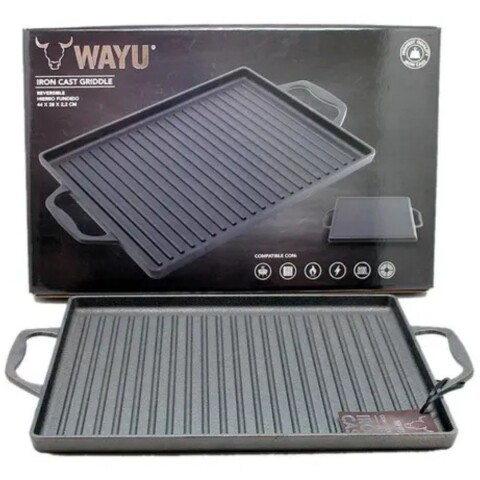 Plancha Hierro Fundido Wayu Con Azas Iron Cast Griddle Plancha Hierro Fundido Wayu Con Azas Iron Cast Griddle