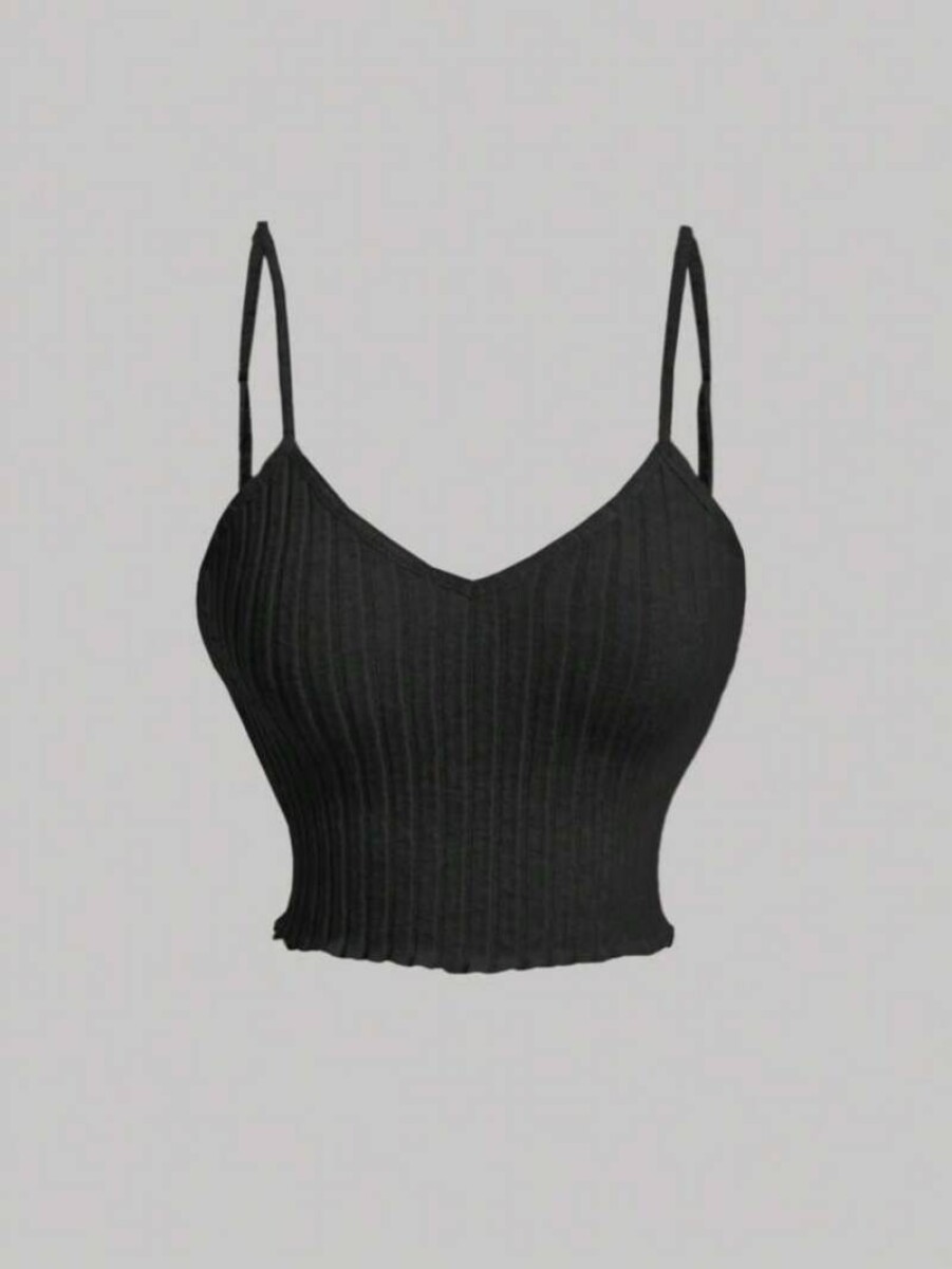 TOP ESCOTE EN V NEGRO 