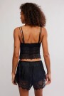 MUSCULOSA ENCAJE LOVE AND LACE Negro