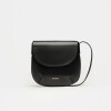Mini Bag Mod en efecto cuero liso Negro