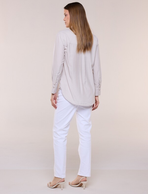 Camisa Casual BEIGE CLARO