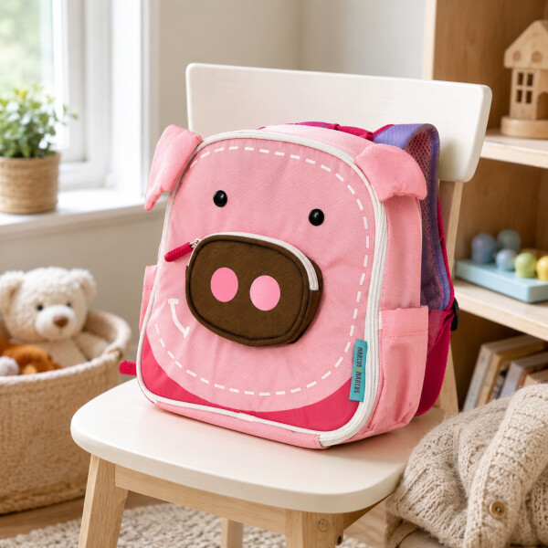 Mochila Infantil Térmica Marcus & Marcus Para Comida Rosa 1