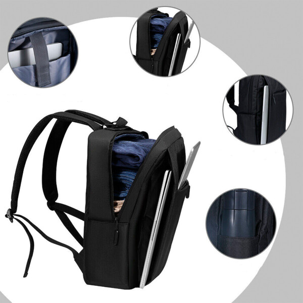 Mochila Porta Notebook Laptop C/puerto Usb Impermeable Variante Color Azul