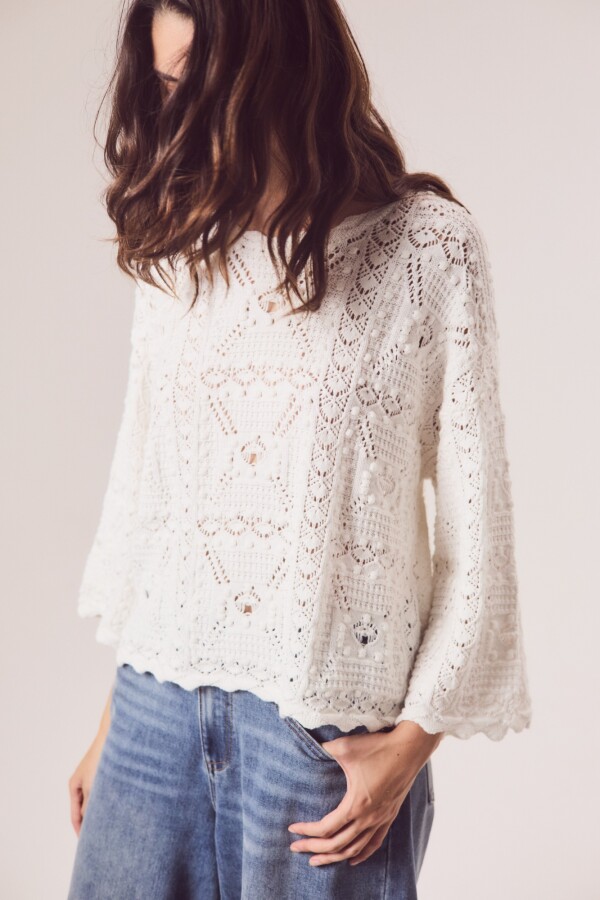 Sweater Textura Nácar