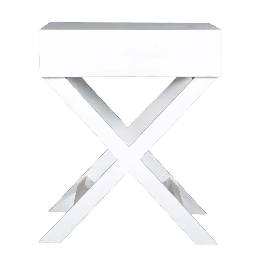 MESA DE LUZ MADERA-DE-MANGO BLANCO JUKE