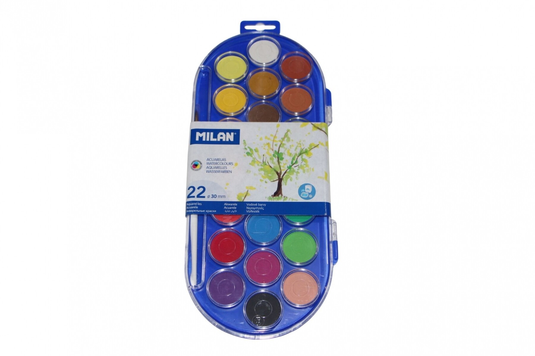 PINTURA ACUARELA MILAN 22 COLORES MODELO 80022 