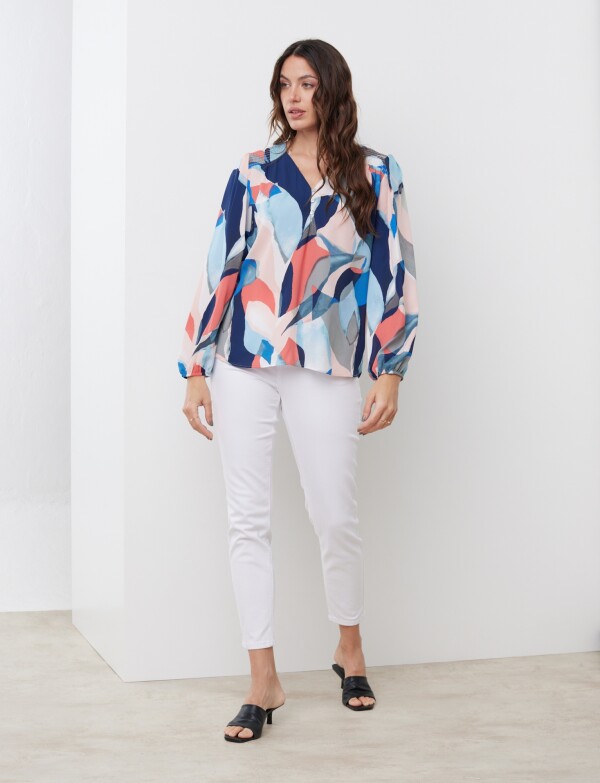 Blusa Acuarela MULTI/ROSA
