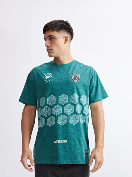 REMERA ECHOES VERDE