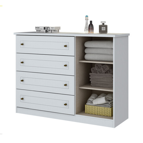 CÓMODA CAJONERA GUARDARROPA 4 CAJONES 1 PUERTA - LÍNEA AMERICANA CÓMODA CAJONERA GUARDARROPA 4 CAJONES 1 PUERTA - LÍNEA AMERICANA