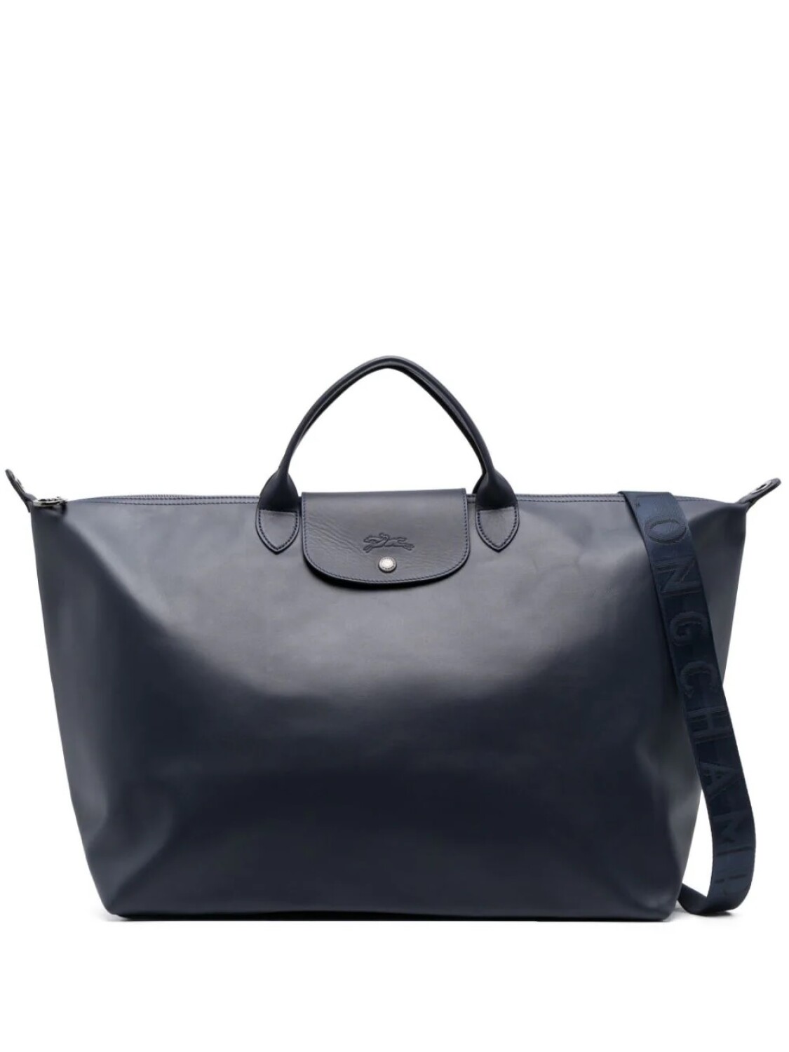 Longchamp -Bolso de viaje extra grande en cuero, Le pliage Xtra Azul