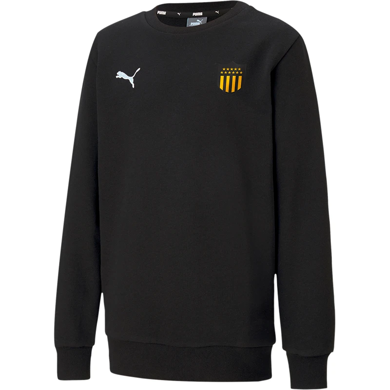 Abrigo Peñarol Teamgoal Cas. Media larga Neck Sweat Jr de Niños Negro