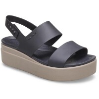 Sandalias Crocs Brooklyn Low Wedge Negro