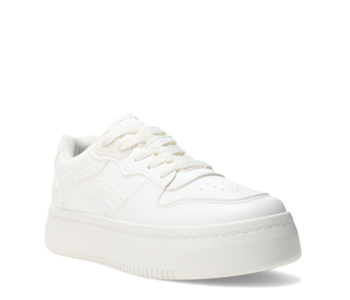 Championes MissCarol Varila Acordonada Femenino Blanco