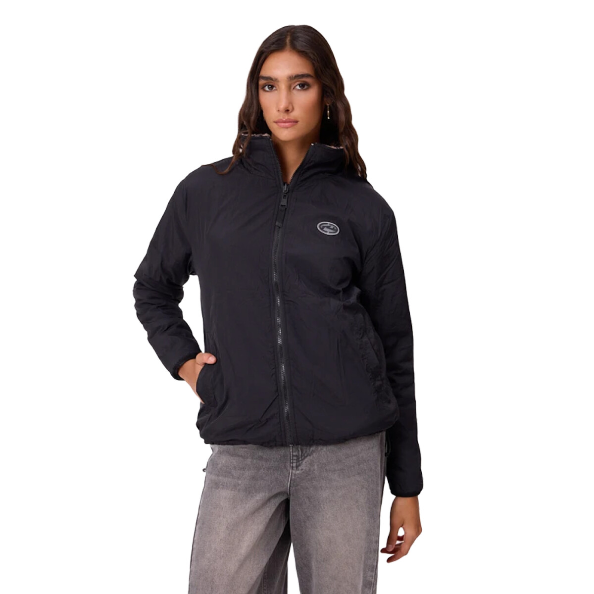 Campera Rusty Reversible Bricia - Negro 