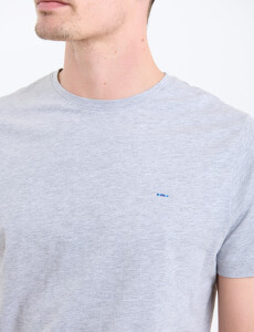 520658 T-SHIRT HARRINGTON LABEL Gris Medio Melange