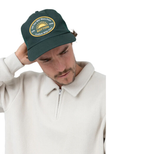 Gorro Rhythm Worn Path Trucker Cap - Verde Gorro Rhythm Worn Path Trucker Cap - Verde