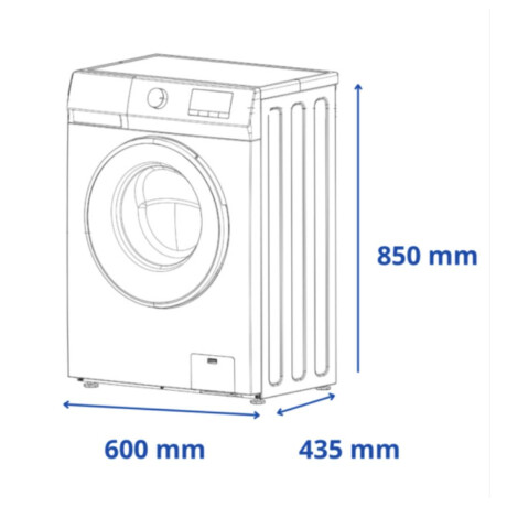 Lavarropas JAMES LR 1008 INV 6Kg Blanco