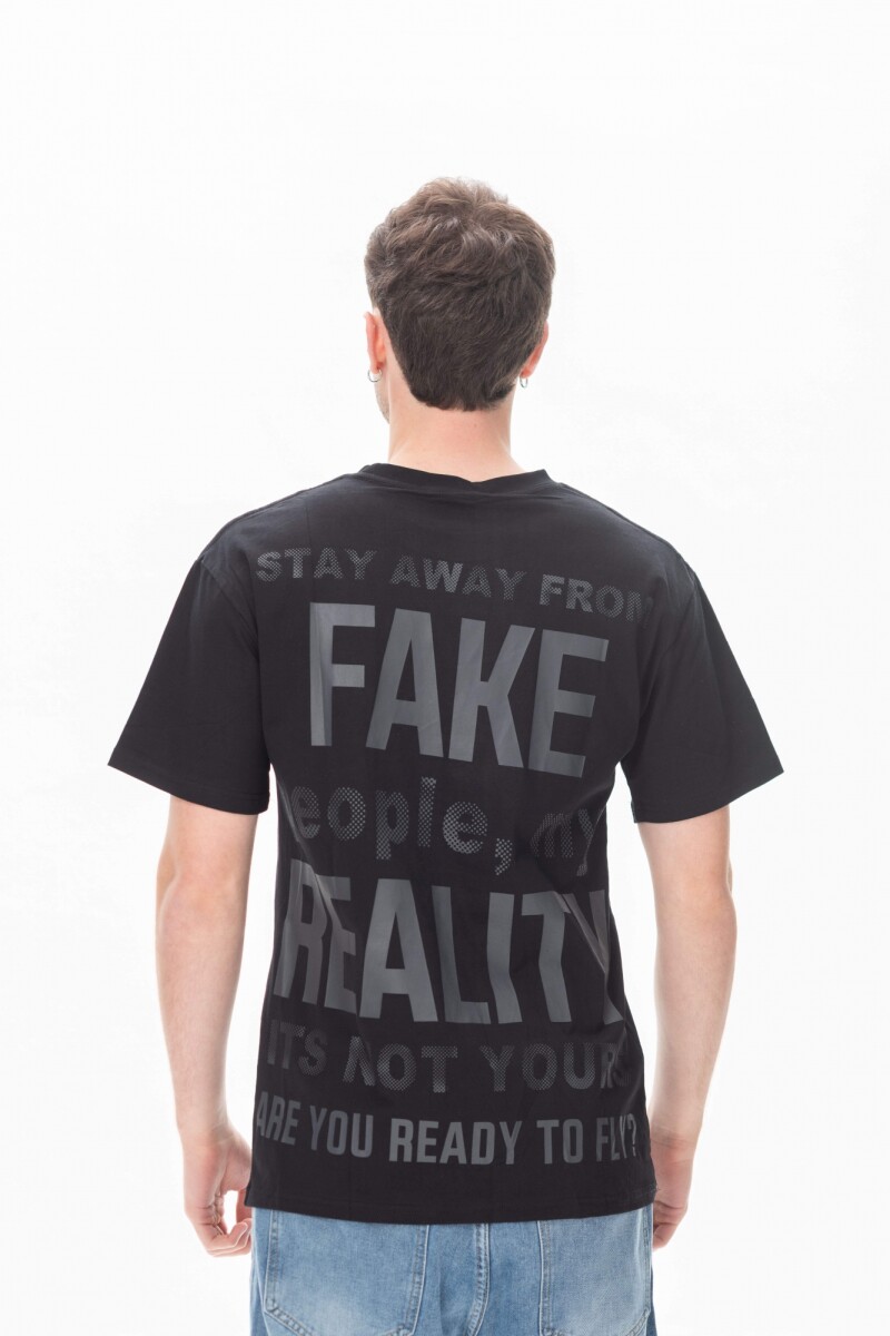 Remera Fake Negro