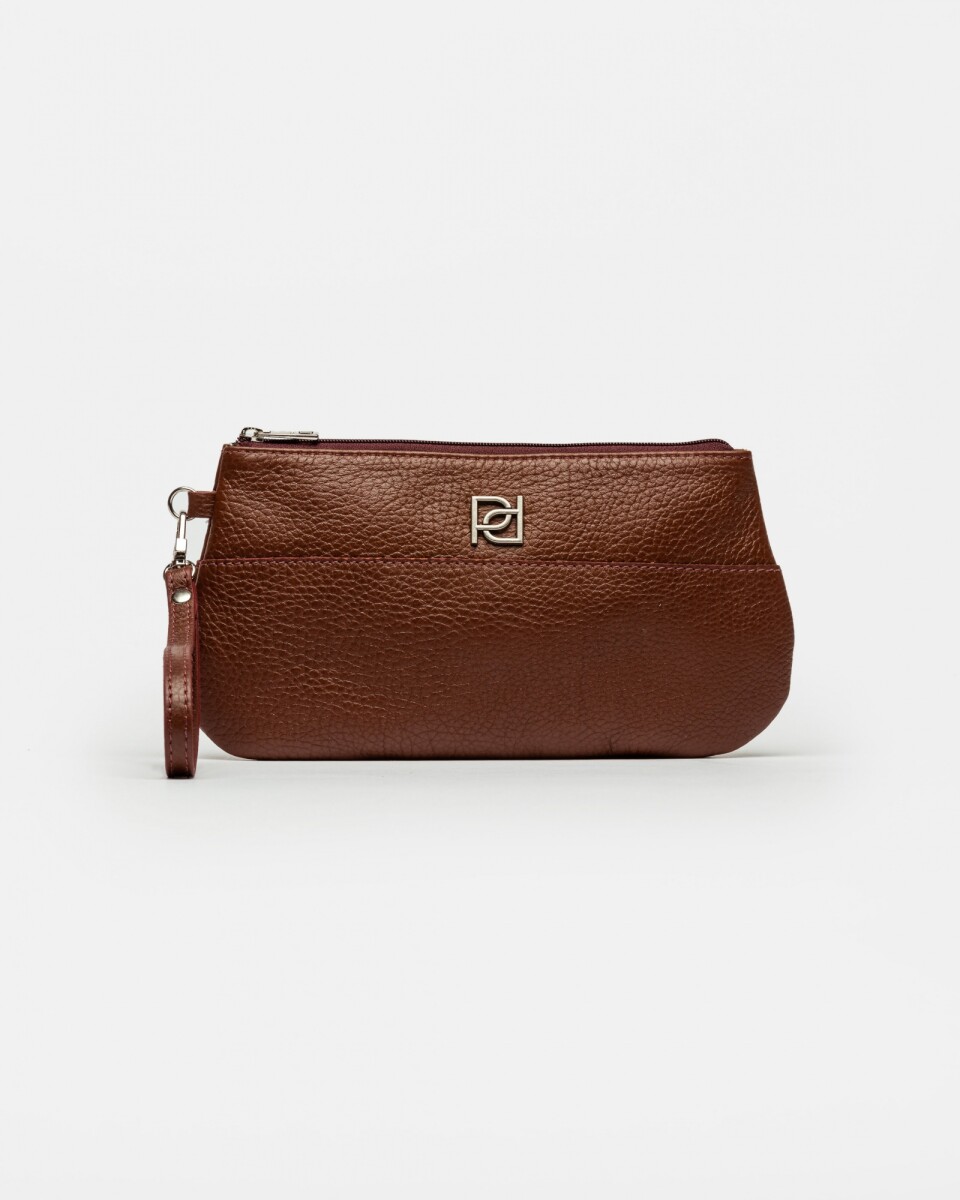 Sobre Ginger En Cuero Graneado - Tabaco 