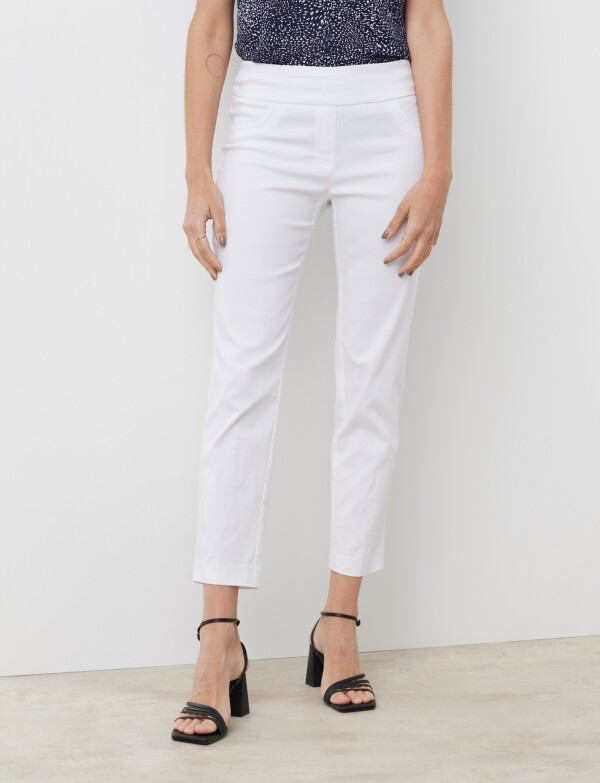 Pantalon Pull On Ankle BLANCO