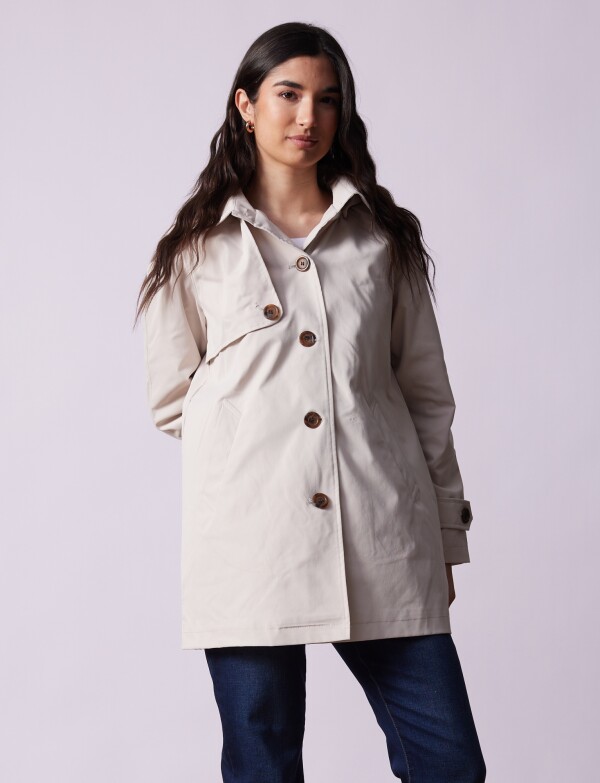 Gabardina Impermeable BEIGE CLARO