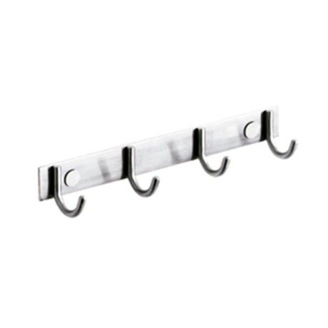 PERCHA URBAN EN LATON X 4 METAL CROMADO URBAN GRIS 000