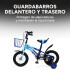 Bicicleta Infantil Yjtong Rod 12 Canasto Parrilla Rueditas Azul 1