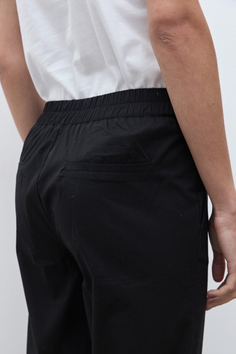 Pantalon pinzado lyocell negro