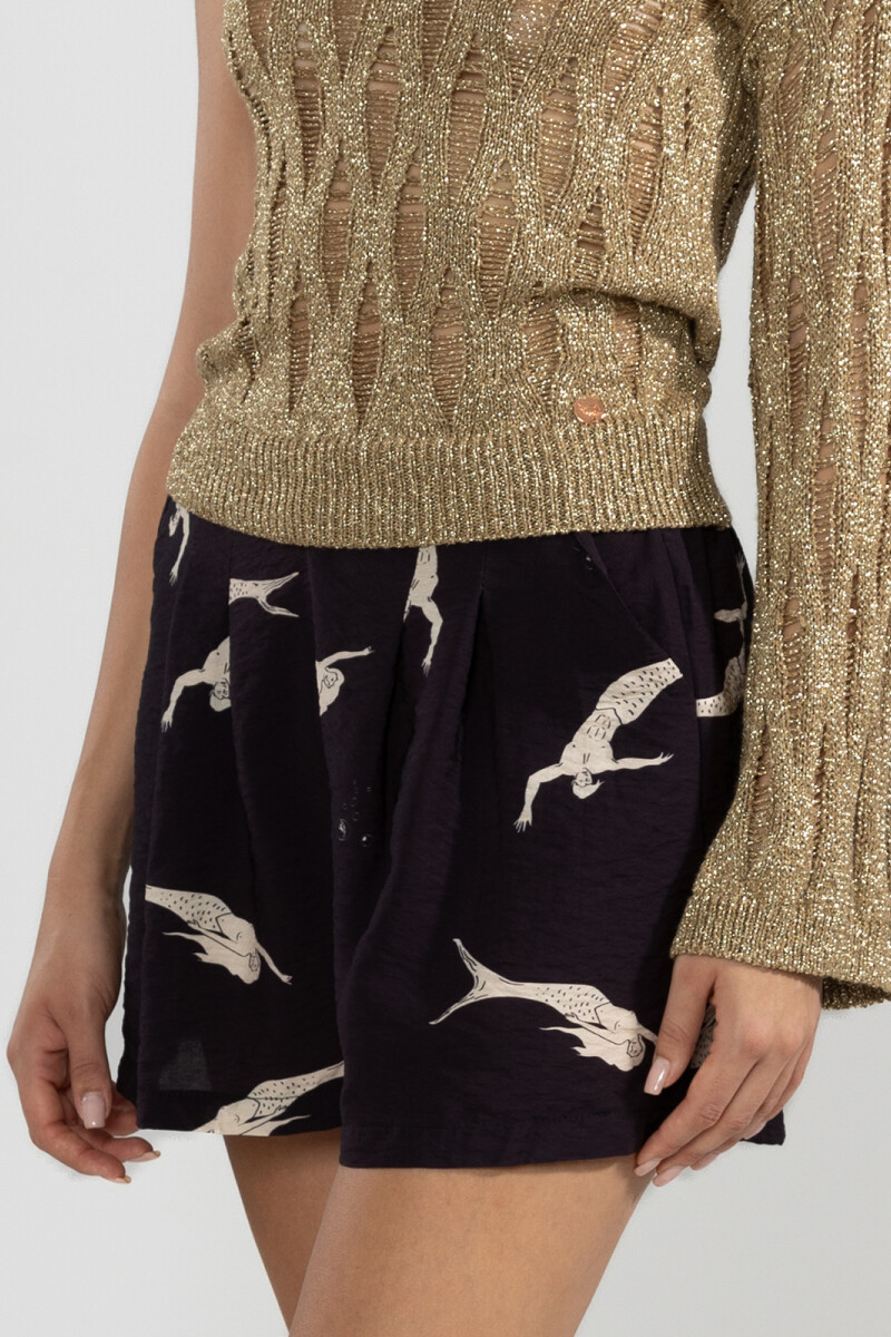 FLO SHORTS Negro