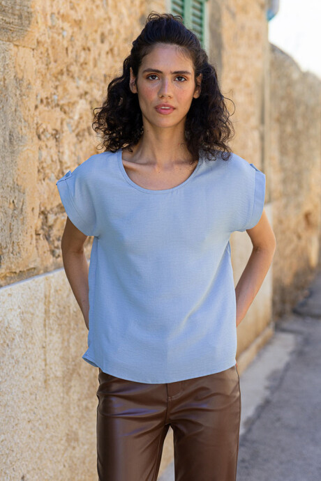 Blusa New Temps Ii Celeste