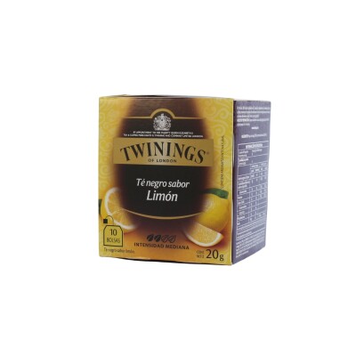 Té Negro Con Limón Twinings 10 Unidades Té Negro Con Limón Twinings 10 Unidades