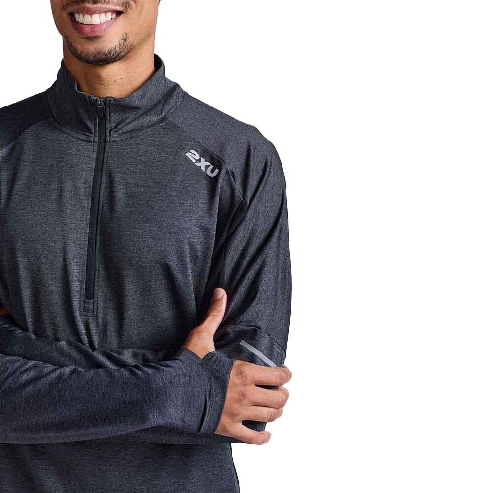 Aero 1/2 Zip - Hombre Black/silver Reflective