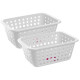 Set x2 Cestos grandes 5,2 lts BLANCO