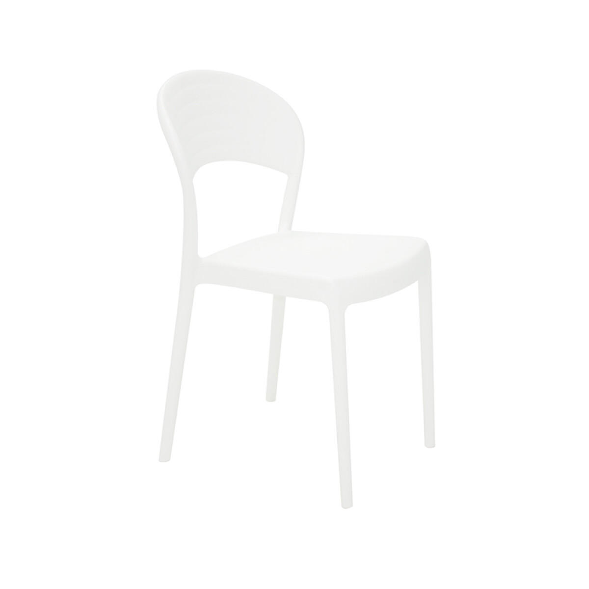 Silla apilable blanca "SISSI" respaldo cerrado -TRAMONTINA - TD0630 
