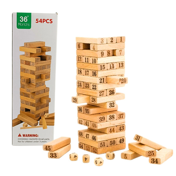 Juego de bloques Jenga color madera Juego de bloques Jenga color madera