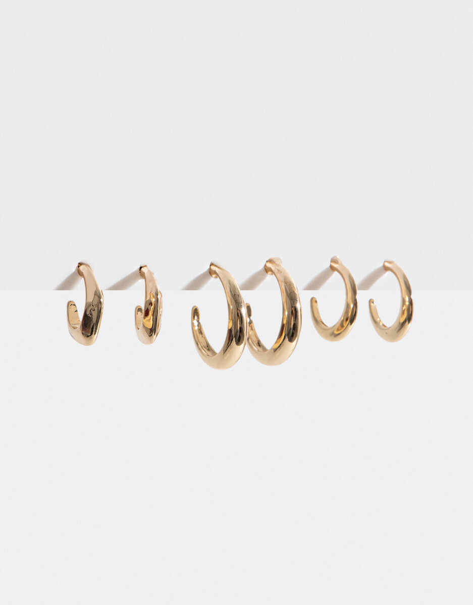 Set De Argollas Metal 