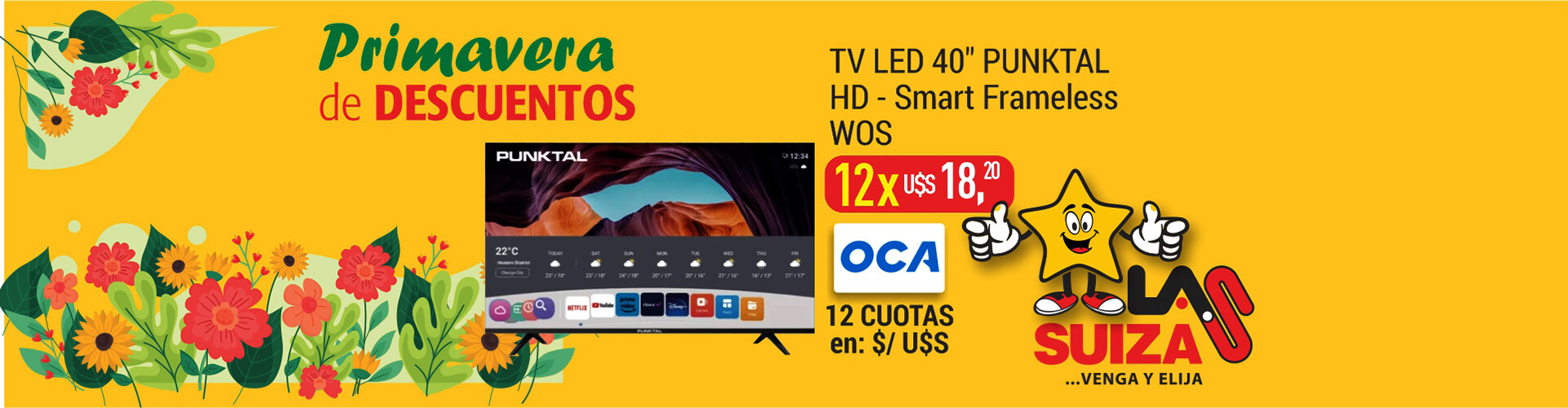 TV Led Punktal 40"