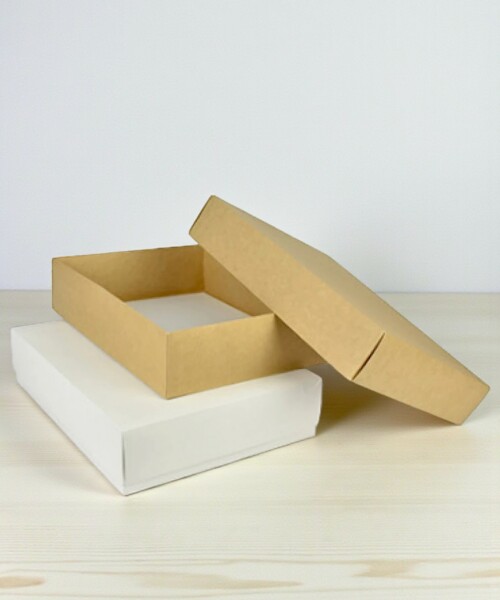 Caja Rectangular 30x40x9 cm REVERSIBLE BLANCO MADERA
