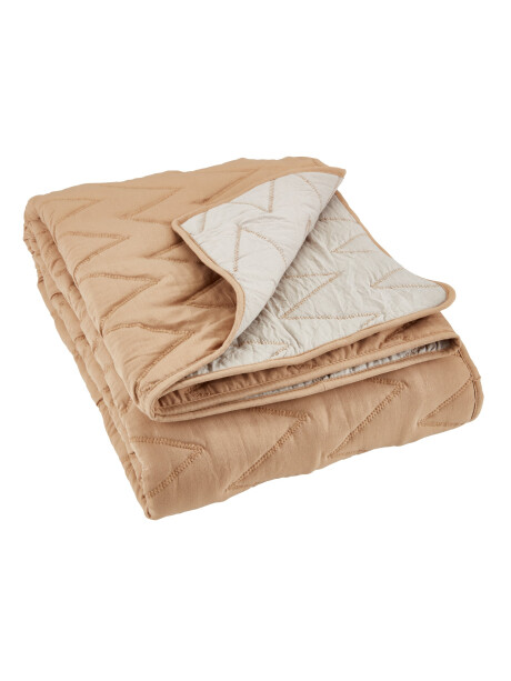 Manta throw acolchada GULSTARR 130x180 marrón Manta throw acolchada GULSTARR 130x180 marrón