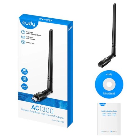 Adaptador Cudy Wifi AC1300 Doble Banda 001
