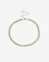 Collares Cortos Metal Collar De Acero Biplating - Dorado
