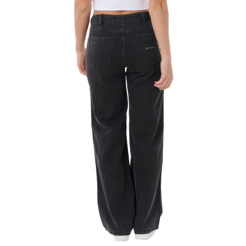 Pantalon Rip Curl Aggie Relaxed Jeans - Negro Pantalon Rip Curl Aggie Relaxed Jeans - Negro