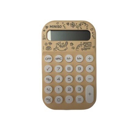 Calculadora gatito amarillo