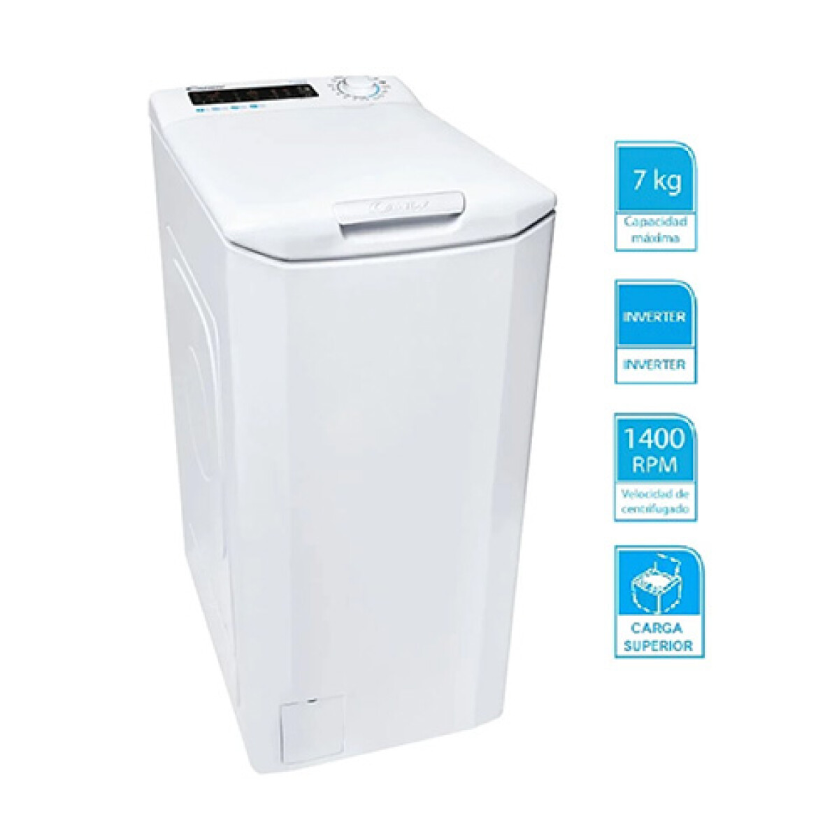 Lavarropas Carga Superior Candy Cstg 47TME/1-S 