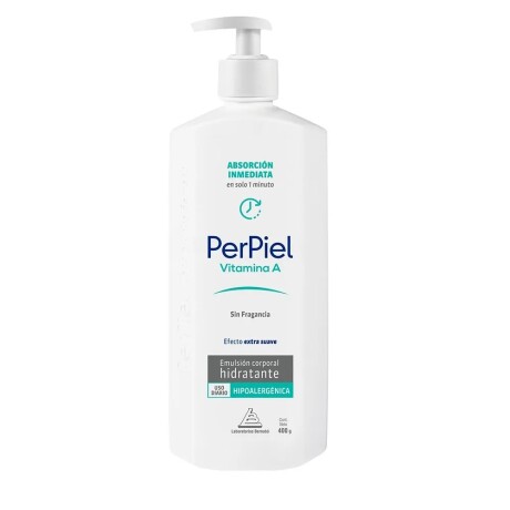Emulsión Corporal Perpiel Absorción Inmediata Sin Fragancia 400g Emulsión Corporal Perpiel Absorción Inmediata Sin Fragancia 400g